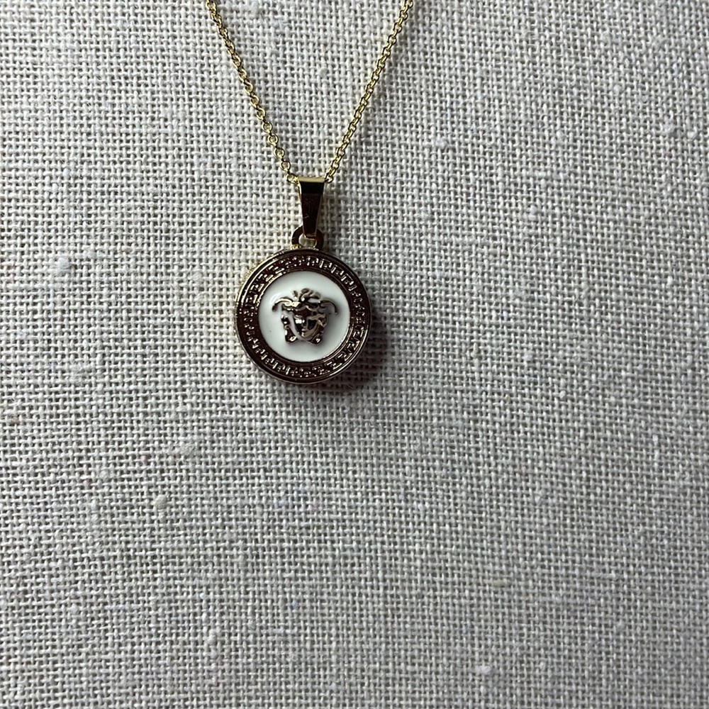 Versace Medusa Pendant Necklace Repurposed ✨ - Picture 2 of 2